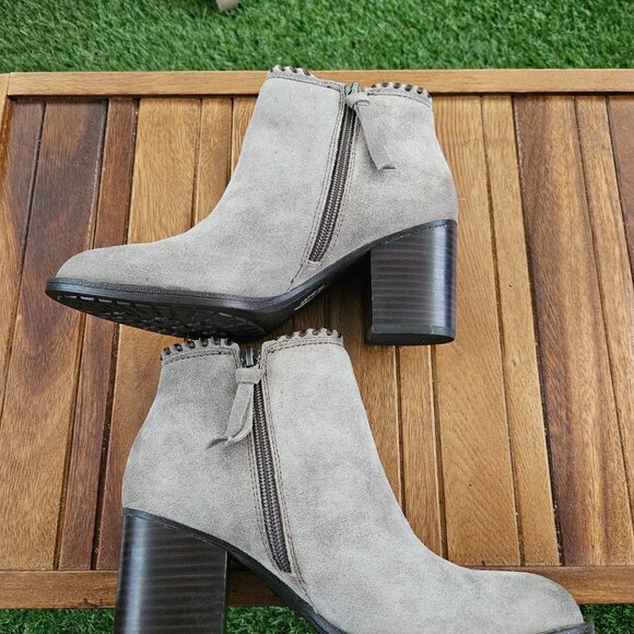 Sofft, Wilton Suede Mid Boots - Grey - Picture 3 of 6